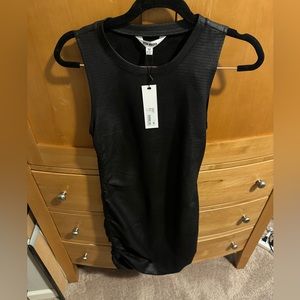 NWT Steve Madden Black Snakeskin Dress